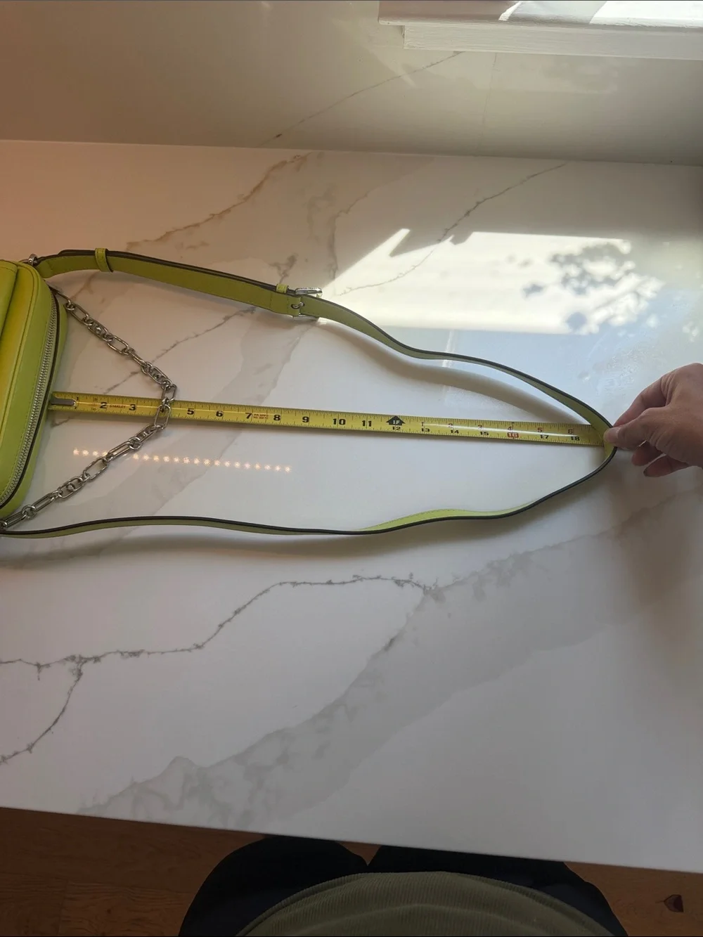 NWT Michael Kors Lime Green MK Logo Crossbody Bag